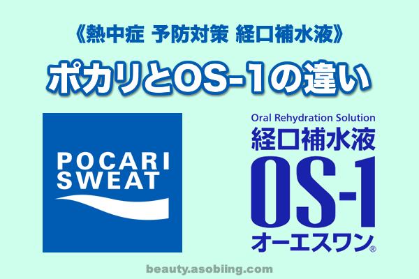 ポカリ OS-1 熱中症予防 脱水症の改善 経口補水液の種類